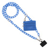 Clip & Go Crossbody Ice Chain Phone Accessory : Black Chain with Black Pouch