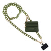 Clip & Go Crossbody Ice Chain Phone Accessory : Ice Tea - Brown Pouch