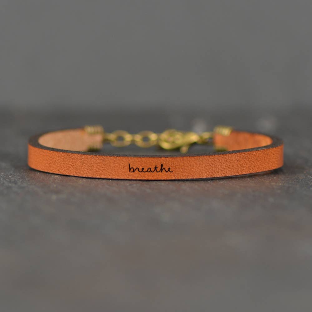 Breathe - Leather Bracelet
