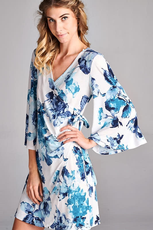 Floral Wrap Dress
