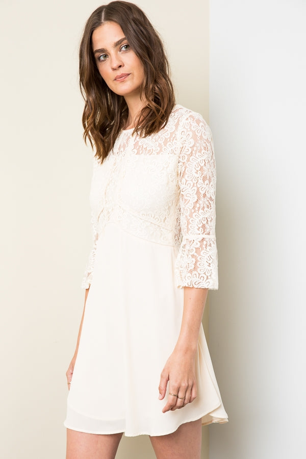 Lace Fit & Flare Dress