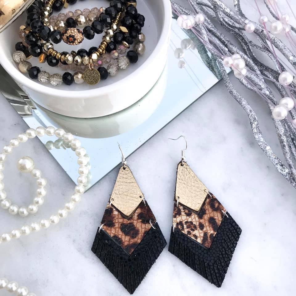 Leopard and Gold Leather