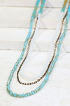 Leather Beaded Necklace