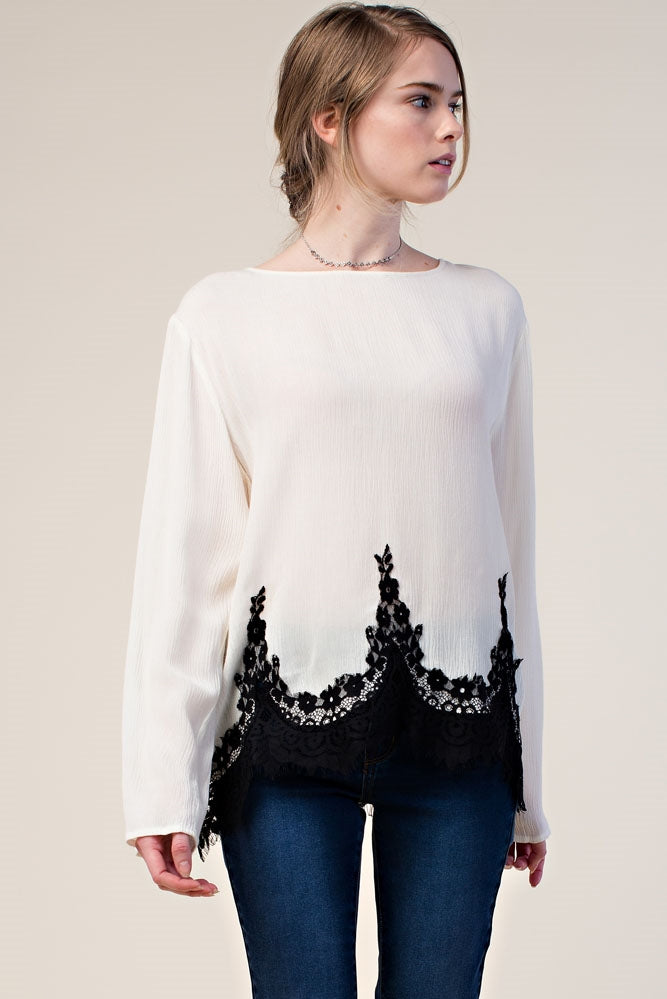 Tunic with Intricate Lace
