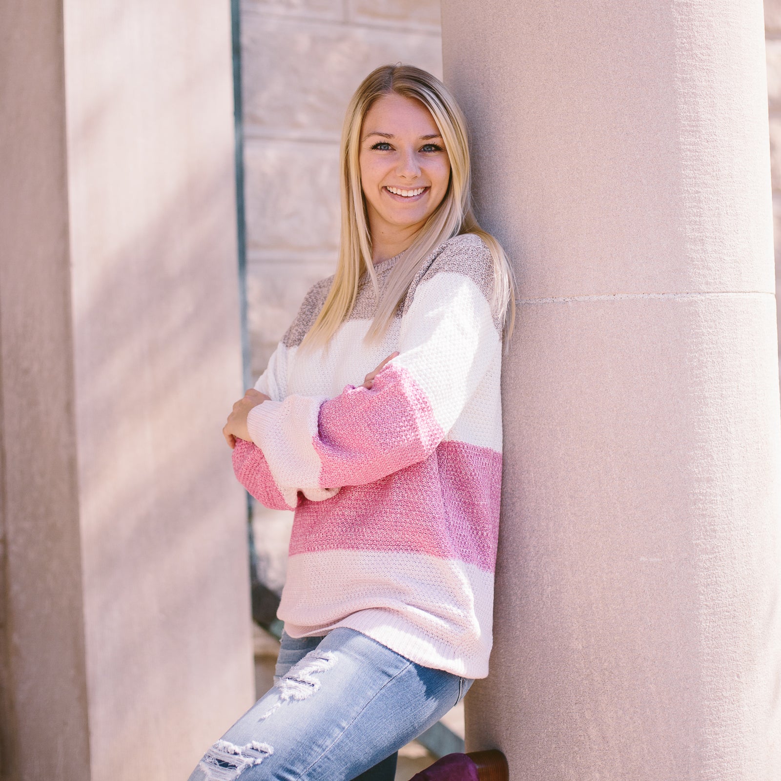 Show your Colors Striped Sweater