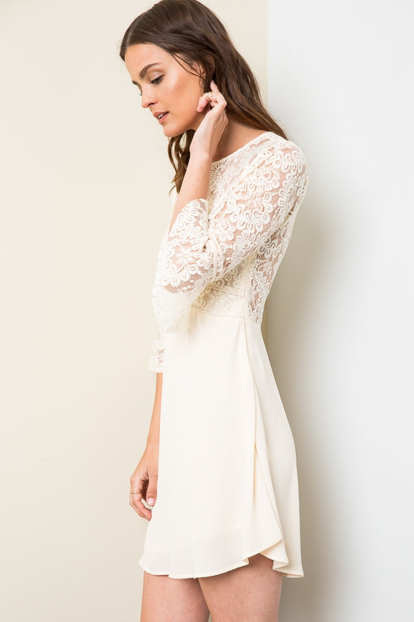 Lace Fit & Flare Dress