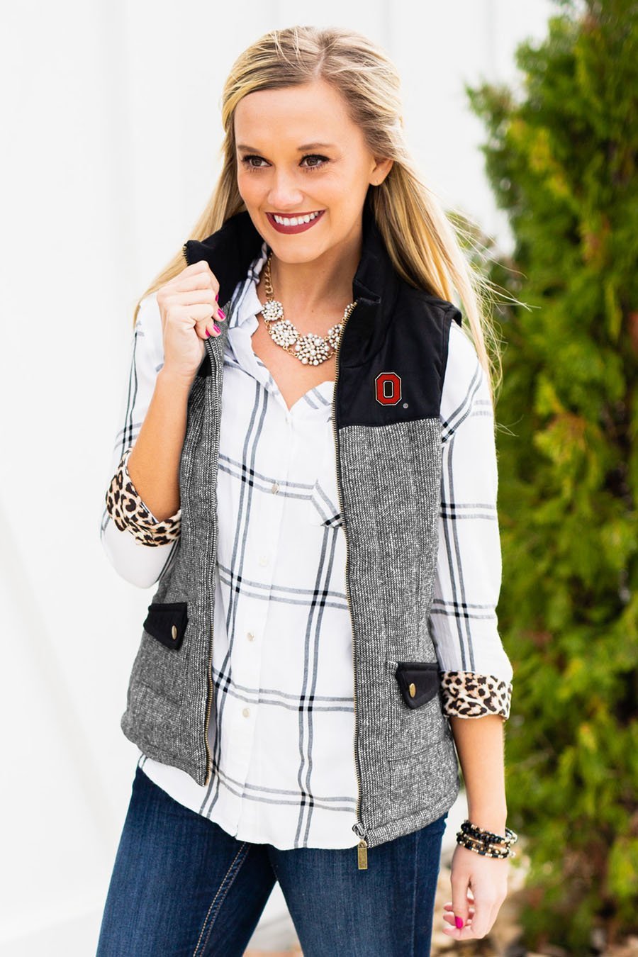 Buckeyes Prep For It Tweed Vest