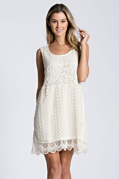 Lace Detailed Shift Dress