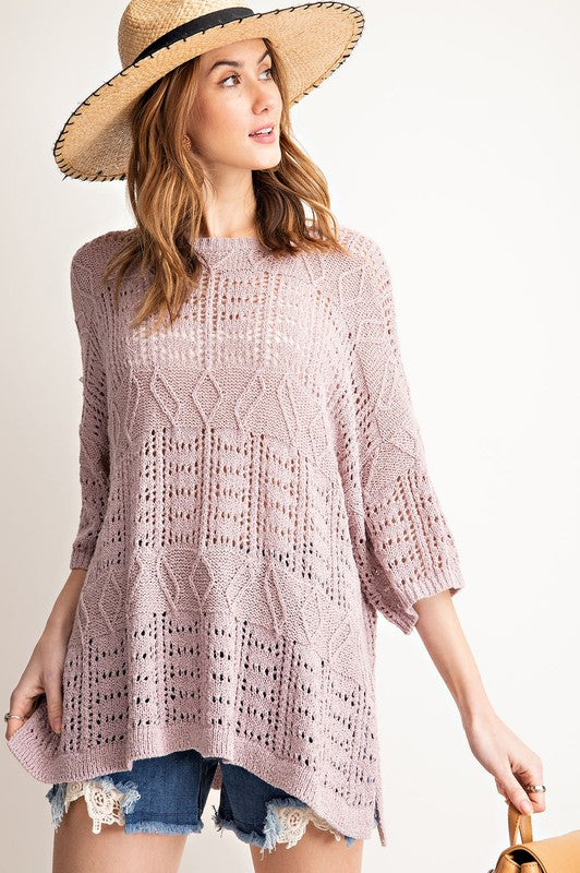 Light Sweater Knit Top