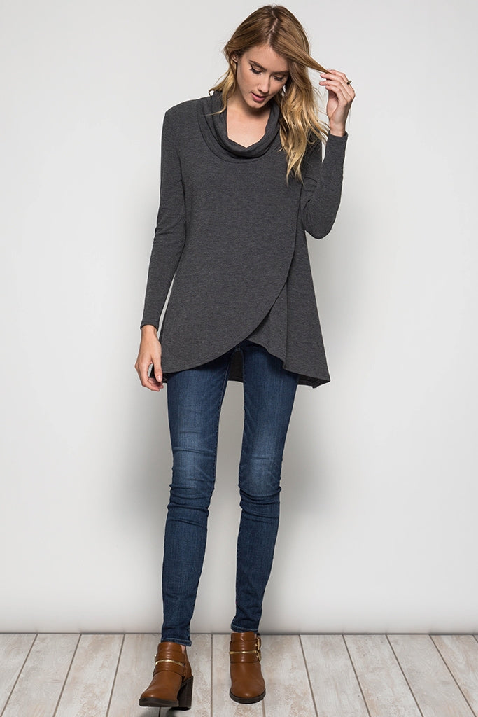 Draped Wraparound Top