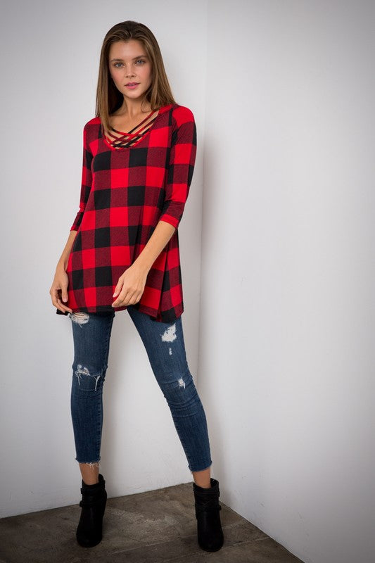 Buffalo Plaid Tunic